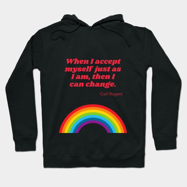 When I Accept Myself Hoodie by mentalhealthlou